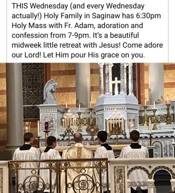Wednesday Evening Holy Masses